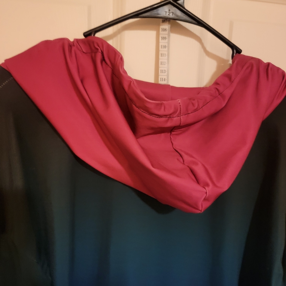 NWT WOMENS Lily by firmiana hooded activewear ombre jacket sz XL. - Picture 12 of 12